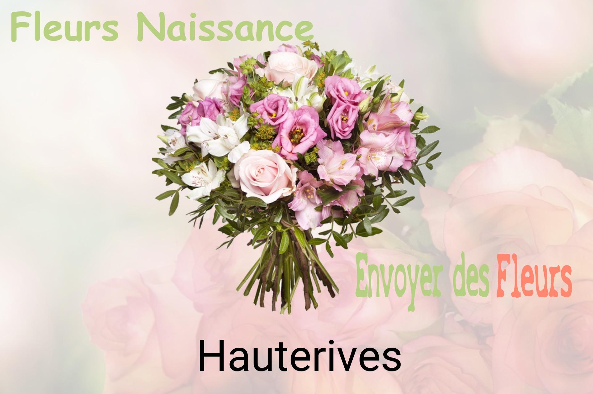 Bouquet de fleurs de naissance livré à Hauterives
